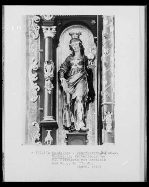 Seitenfigur des Altars: Heilige Elisabeth