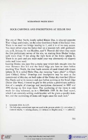 Rock - carvings and inscriptions at Helor Das