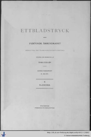 2,2: Planscher 13 - 26: Ettbladstryck fran femtonde arhundradet: bidrag till det äldre boktryckets historia; samlingen