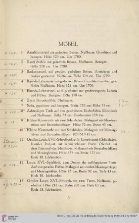 Möbel (Nr. 1-41)