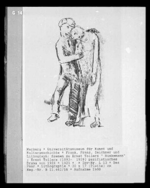 Szenen zu Ernst Tollers " Hinkemann" ; Ernst Tollers (1893-1939) pazifistisches Drama von 1924 — Das Paar