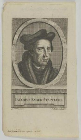 Bildnis des Iacobvs Faber Stapvlens