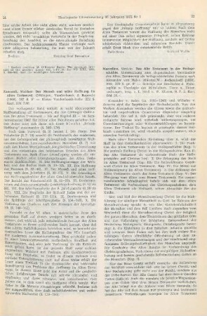 22-24 [Rezension] Marcolino, Venicio, Das Alte Testament in der Heilsgeschichte