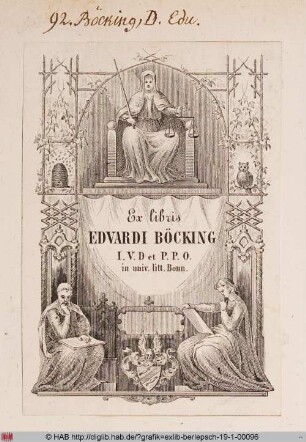 Exlibris des Eduard Böcking