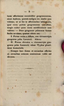 Diss. inaug. med. de gangraena pulmonum