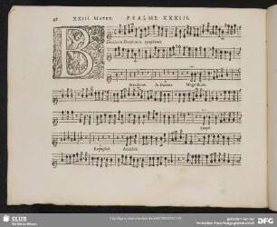 XXIII. Benedicam Dominum in omni tempore