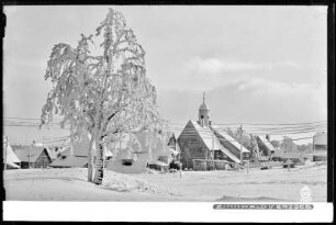 Zinnwald-Georgenfeld im Erzgebirge mit Schnee