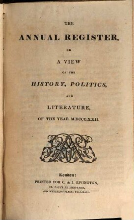 The annual register : world events .... 1822