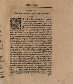 Quaestionum Philologicarum Pentas Secvnda