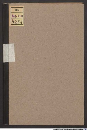 Der Orakelspruch - BSB Slg.Her 4251 : romantische Oper in II Akten ; Textbuch für die Regie