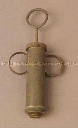Tortenspritze, Weißblech, Messing