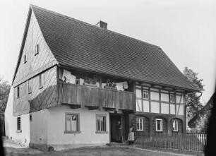 Bertsdorf : Bertsdorf. Umgebindehaus mit Umgang