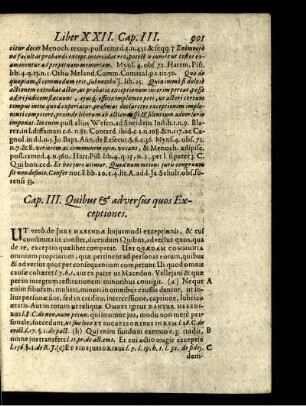 Cap. III. Quibus & adversus quos Exceptiones