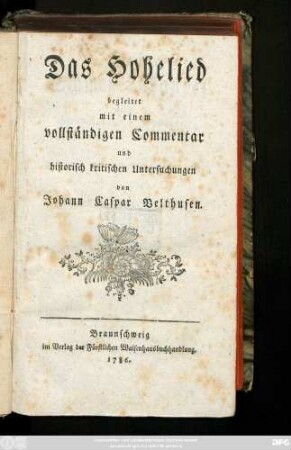 Das Hohelied
