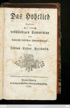 Das Hohelied