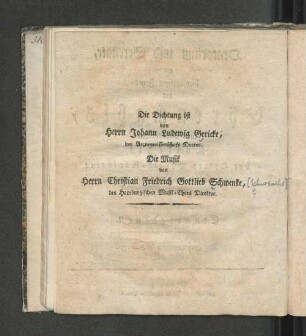 [Dichter und Musiker.]