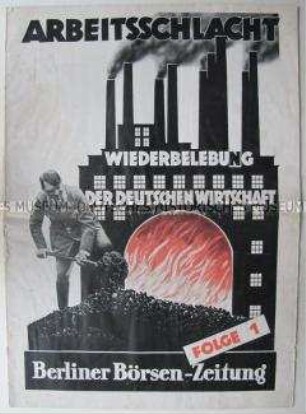 Sonderdruck der "Berliner Börsen-Zeitung" zur Lage der dt. Wirtschaft 500 Tage nach der Regierungsübernahme durch die Nationalsozialisten (Folge 1)