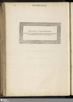Escoutez Le Commandement