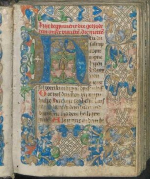 Hijr begynnent die getzijde van vnser vrouwe[n]. die mette[n].