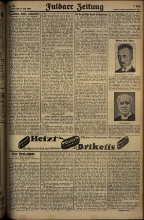 Zweite Ausgabe vom Mittwoch, den 28. Mai 1930.
