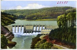 Kriebstein. Talsperre, Sperrmauer