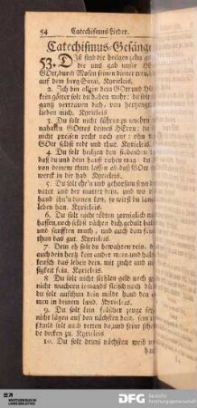Catechismus-Lieder.