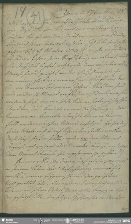 Eigenh. Brief von August Wilhelm von Schlegel an Dorothea von Schlegel, Bonn, 17.11.1828