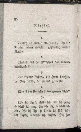 Räthsel. - Auflösung der Räthsel.