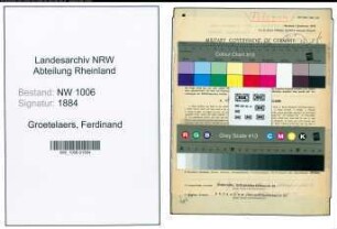 Entnazifizierung Ferdinand Groetelaers , geb. 19.04.1896 (Versandhaendler)