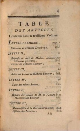 Histoire des Femmes cèlébres dans la Litterature Françoise. Tom. 3 (1771)