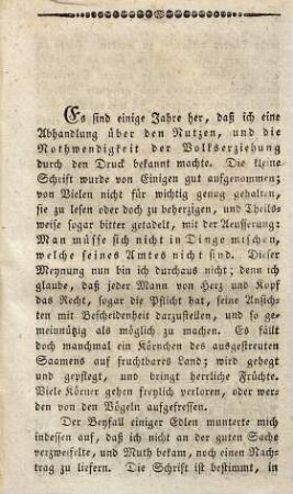 Volkserziehung, eines Staates erstes Bedürfniß