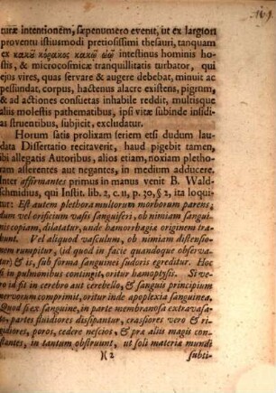 Medicae Facvltatis Decani Io. Hadriani Slevogtii Solennis Ad Inavgvralem Dissertationem De Plethora Invitatio : Cvm Prolvsione In Hvnc Affectvm Et De Eodem Eivsqve Gnēsiō Remedio Non Rite Ivdicantes Invectiva