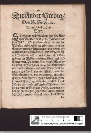 Die Ander Predig