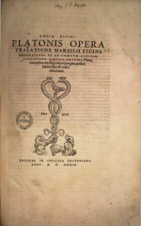 Omnia divini Platonis opera