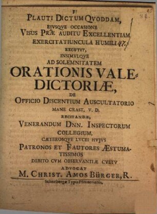 Visus prae auditu excellentia dissertatiuncula excussa