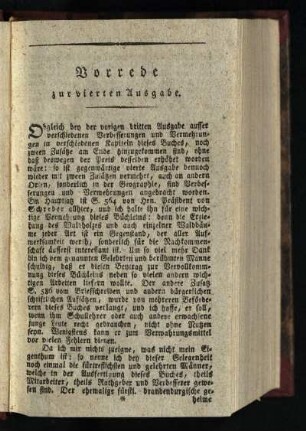 Vorrede zur vierten Ausgabe