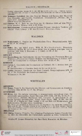 Waldeck (Nr. 1019 - 1023)