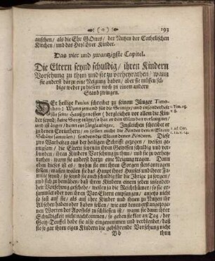 Das vier und zwanzigste Capitel.