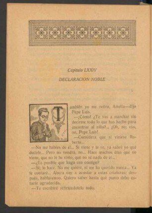Capítulo LXXIV - Declaración noble