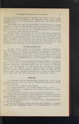 Viehkrankheiten.