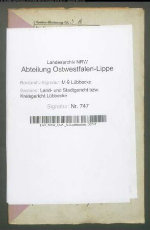 Erblasser: Kayser, Caroline Wilhelmine, geb. Overmeyer: