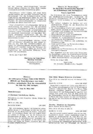 Hinweise des volkseigenen Verlages VOLK UND WISSEN BERLIN auf Neuerscheinungen und wieder lieferbare, nachgedruckte Titel, die voraussichtkich bis Ende Mai 1965 vorliegen : vom 19. Märzl 1965 ; [Hinweise und Kommentare]
