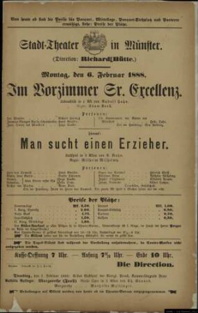 Im Vorzimmer Sr.Excellenz