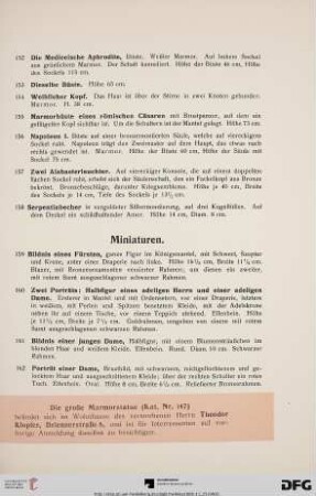 Miniaturen (Nr. 159-170)