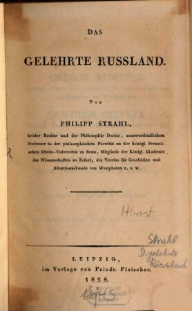 Das gelehrte Russland