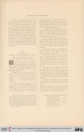 VIII. Genesis seines architektonischen Stils