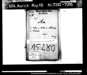 Die Unterhaltung des Weges von Walle nach Victorbur über Moordorf