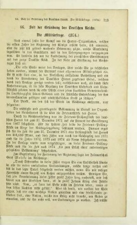 66. Seit der Gründung des Deutschen Reiches