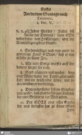 [Am dritten Sontage nach Trinitatis]
