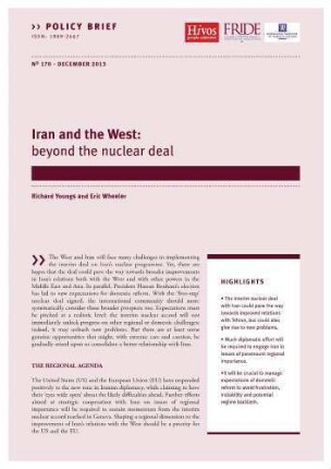 Iran and the West : beyond the nuclear deal